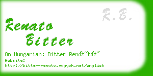 renato bitter business card